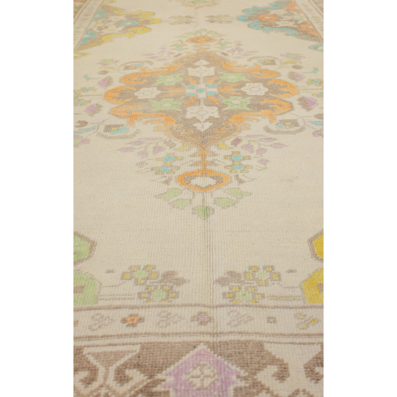 Vintage Turkish Village Rugs One-of-a-Kind Runner 4'2" X 10'3" Area Rug