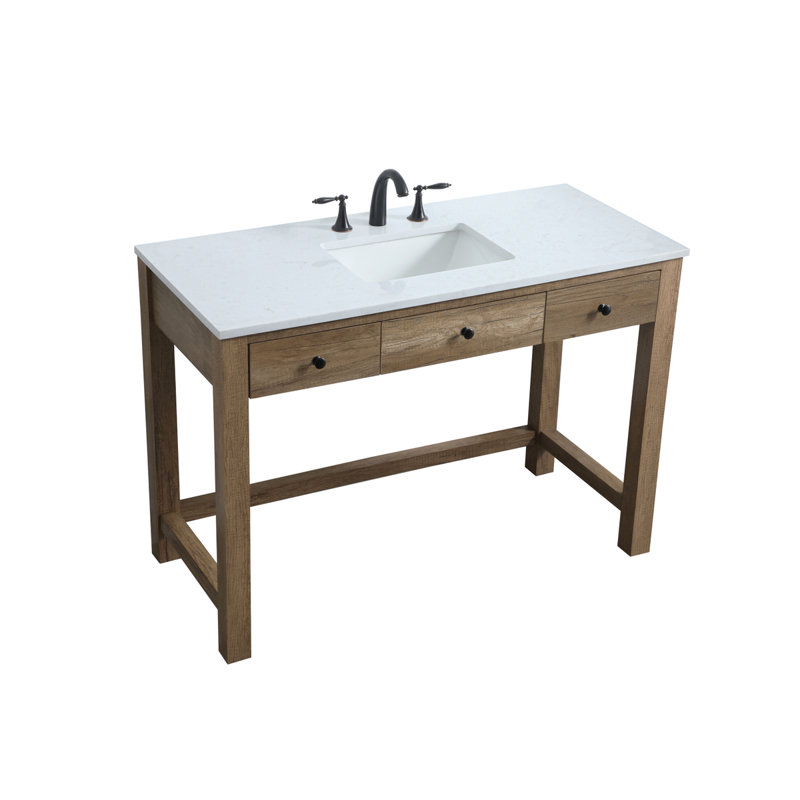 Ensemble de meuble-lavabo simple 48 po Hudson, Chêne naturel