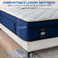Matelas hybride en mousse à mémoire de forme moyenne 12 po Berlanga-2020339050