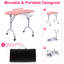 Foldable Manicure Table with Drawer