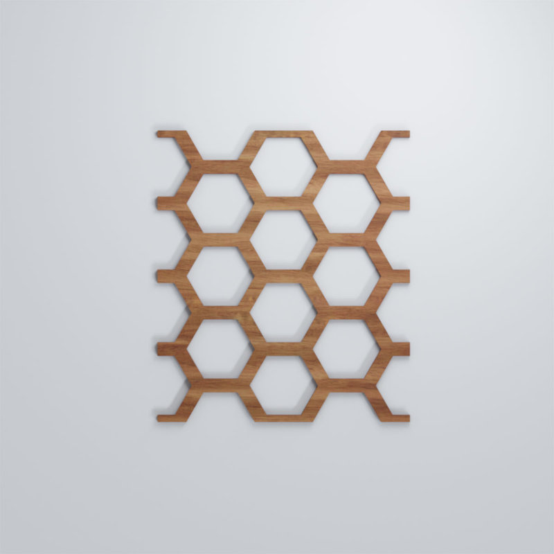 Panneaux muraux Westmore, Noyer, H 23 3/8 po x l 15 1/2 po x P 3/8 po