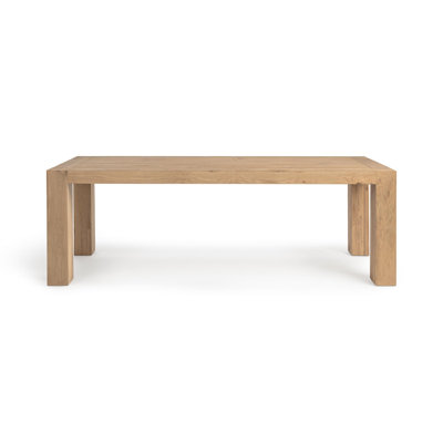 Kingston 89" Reclaimed Oak Wood Transitional Dining Table In Natural Tone