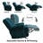 Oversized 44.5"W Upholstered Manual Rocking Recliner-1162036820-1201779261