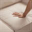 Causeuse en velours avec pieds en bois-1454986055