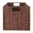 3-Pc Woven Rope Basket Set; Foldable; Walnut-1087029120