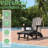Pakkdiarie Folding Adirondack Chair with Cup Holder,HDPE Outdoor Chair with Comfort Ergonomic Seat for Patios,Lawn,Garden, Backyard Use-595965009