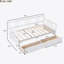 Lit de jour simple polyvalent fabriqué en bois avec deux tiroirs spacieux pour la détente et une utilisation efficace de l'espace-268734592