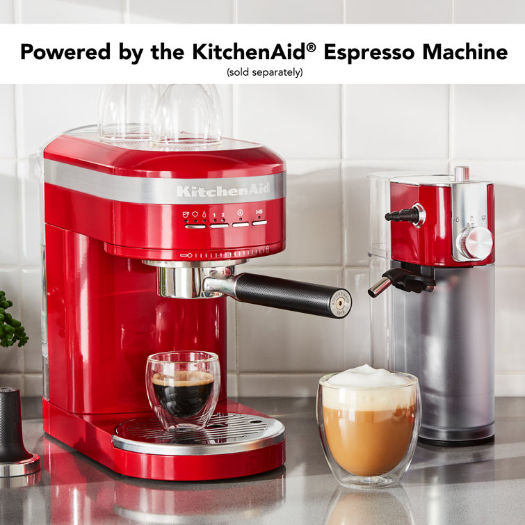 KitchenAid® Automatic Milk Frother Attachment - Brushed Stainless Stee –  Whole Latte Love