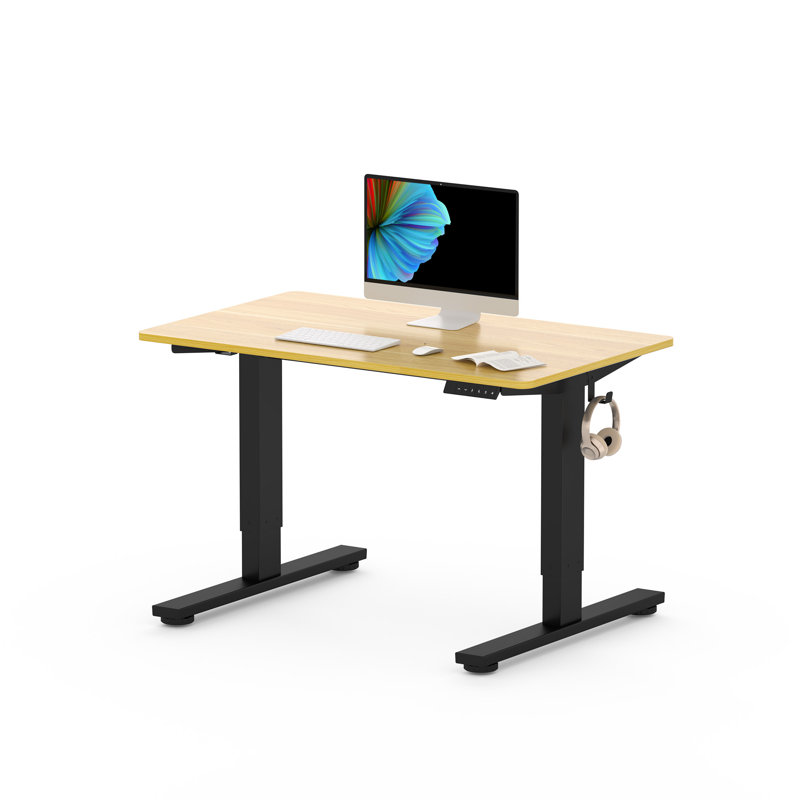 Bureau debout réglable Dojtcho Home Office, Gris/noir, H 47,6 po x l 40 po x P 24 po