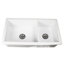 Évier en argile réfractaire à double fixation Cape Nantucket Sinks 60/40-128827617