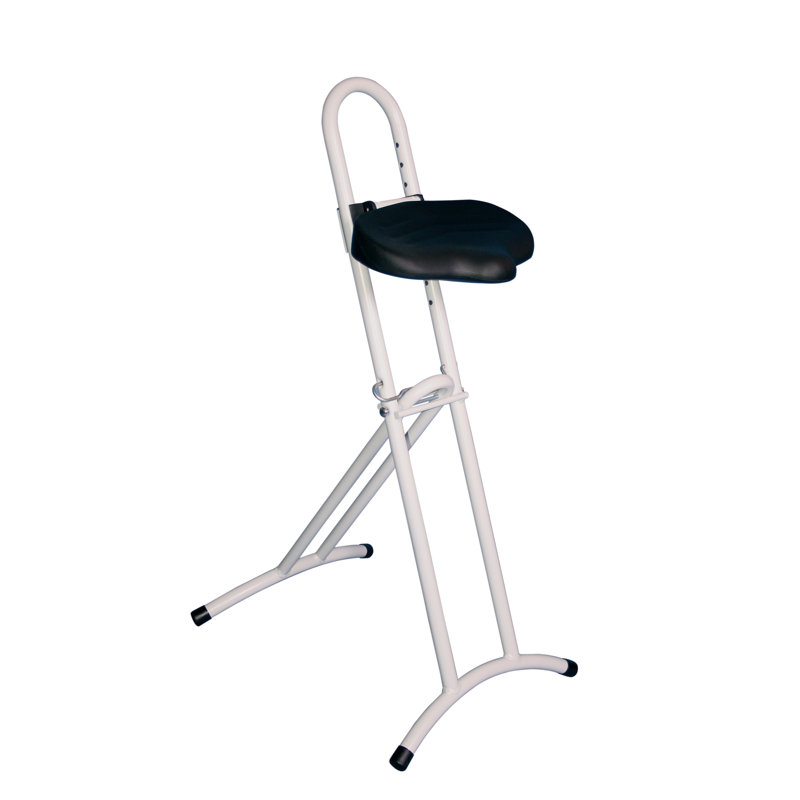 Adjustable Height Ergonomic Stool, Light grey