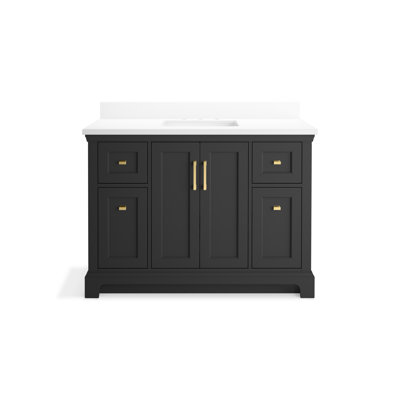 Charlemont 48 In. Bathroom Vanity Cabinet With Sink And Quartz Top