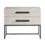 River Rock Metal Base Nightstand-1151232060