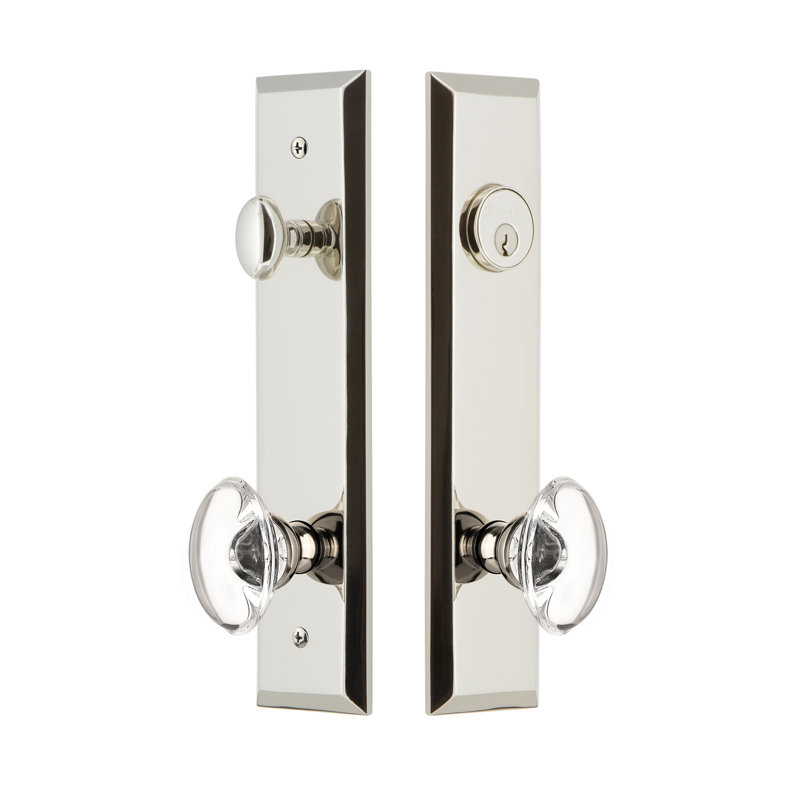 Ensemble d'entrée complet Fifth Avenue, Nickel poli, 2.75"