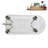 58" Streamlin Clawfoot Tub,Tray,Drain, Clawfeet-101628927-102219866