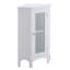 Armoire de rangement sur pied Allare avec porte en verre trempé et tablettes réglables Allare
