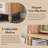 76" Tall Arched Bathroom Storage Cabinet,5-Tier Narrow Arched Bathroom Cabinet with Adjustable Shelves,Featuring Storage & Open Shelves-418524314-414023378