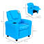 HOMCOM Kids Recliner Chair PU Leather Adjustable Backrest Footrest-1023112322