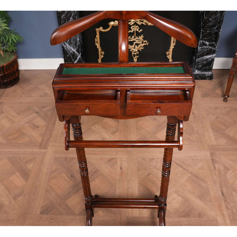 Solid Wood Freestanding Valet Stand
