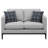 Jared 3-Piece Sofa, Loveseat and Accent Chair Set with Reversible Cushions, Light Grey-129485218