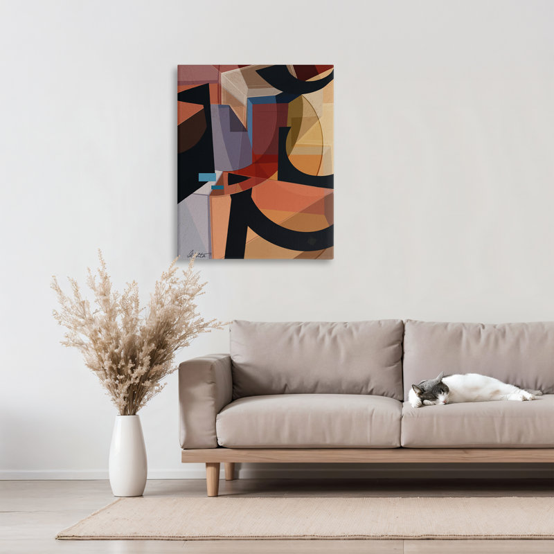 Série de formes sur toile, design par Ishita Banerjee, H 30 po x l 24 po