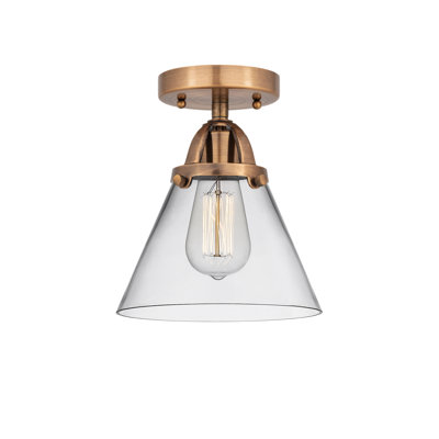 Glass Semi Flush Mount