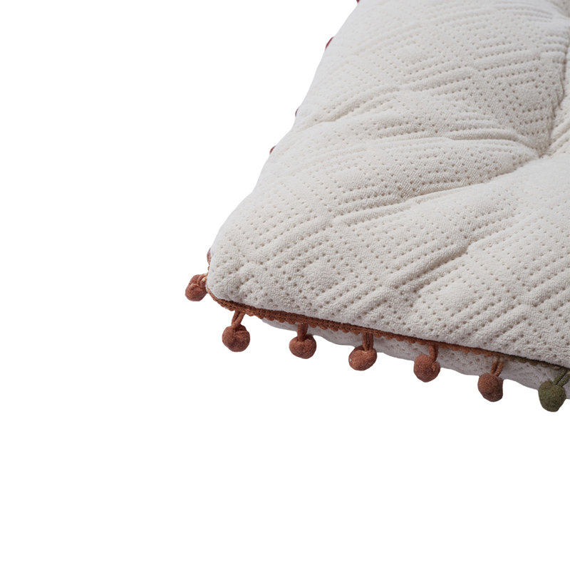 Square Dining Chair Cushion, White
