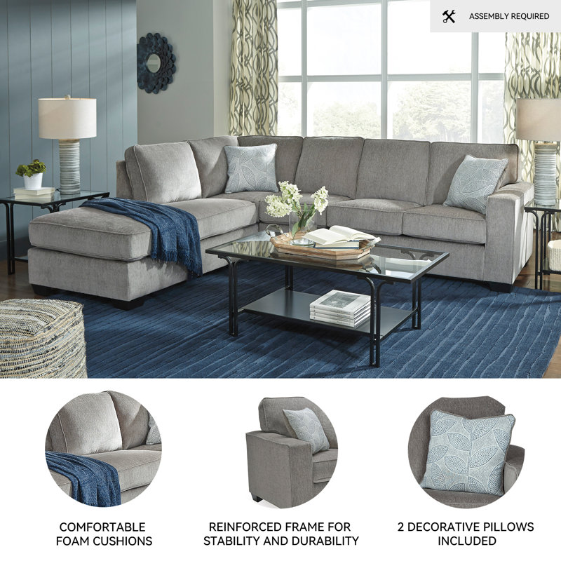 New Britain 110" Wide Sofa & Chaise, Left Hand Facing