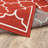 Russo Geometric Brick Red/Ivory Indoor/Outdoor Area Rug-1652942750