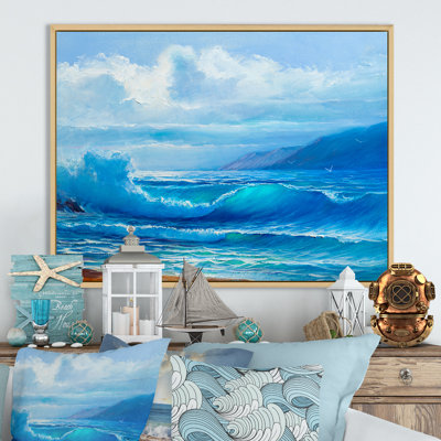 «Morning Sea Wave», reproduction sur toile flottante