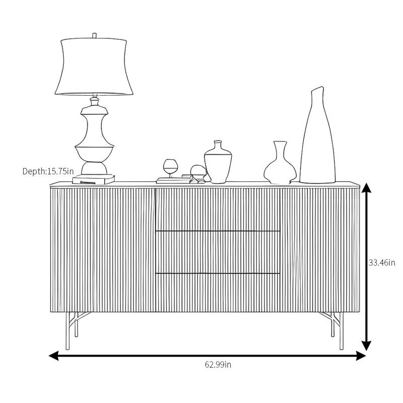 Avey, 33.46" H x 62.99" W x 15.75" D