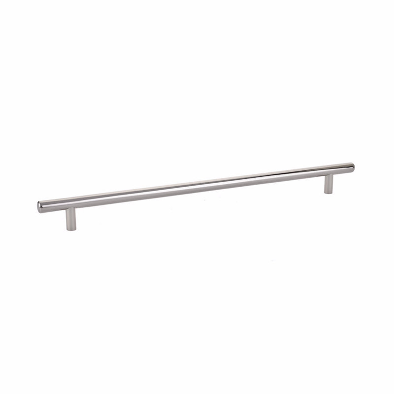 Poignées barres, 12", Nickel poli lisse
