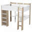 Lit mezzanine élégant avec bureau intégré et grand rangement parfait pour les chambres modernes et peu encombrantes-265459907