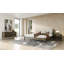 Nantucket - lit moderne en tissu gris et wengé-205168895