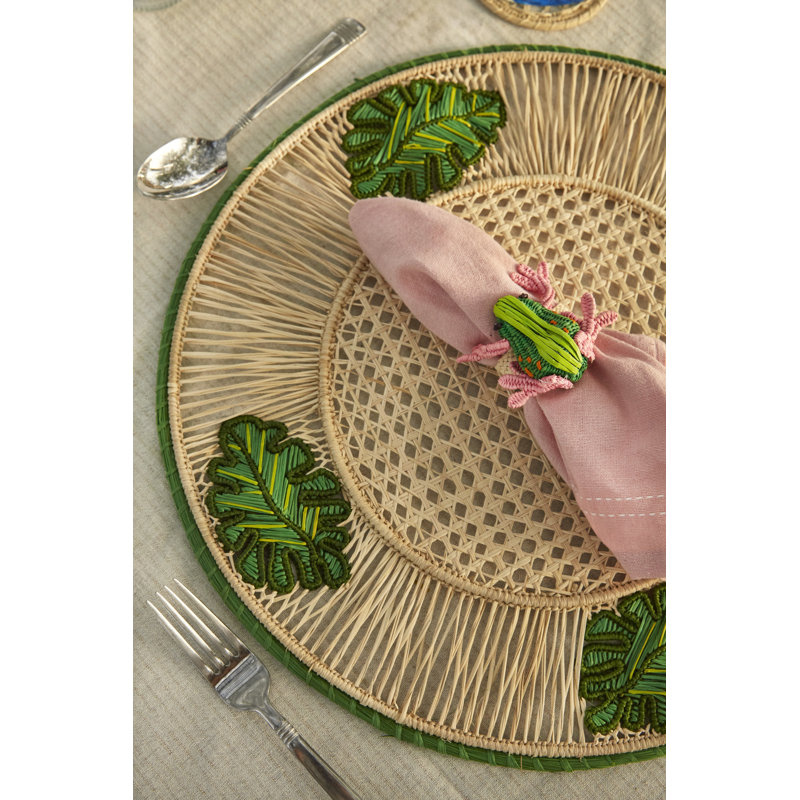 3D Placemat - Set of 2, Leaves