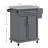 HOMCOM Kitchen Island On Wheels, Rolling Kitchen Cart With Stainless Steel Countertop, Drawer, Towel Rack And Spice Rack, Utility Storage Trolley,-514890336