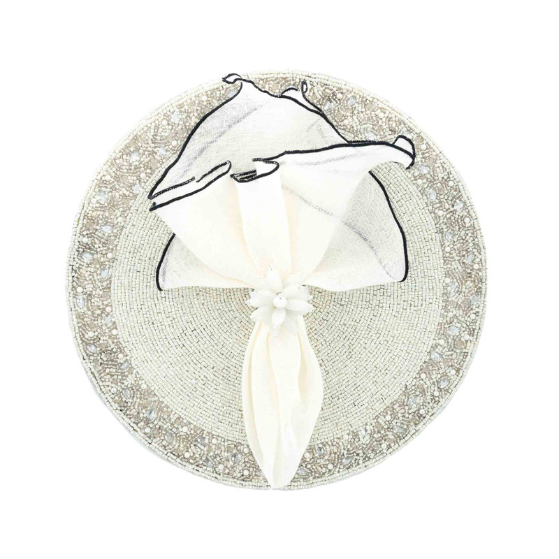 Glass Abstract Round Placemat