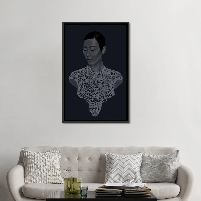 « food chain », reproduction d’impression sur toile, H 26 po x l 18 po x P 1,5 po, Toile avec cadre noir, Pas de tapis
