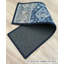 Tapis d'escalier bleu sur mesure à profil bas Aberdale Mahal-430211996