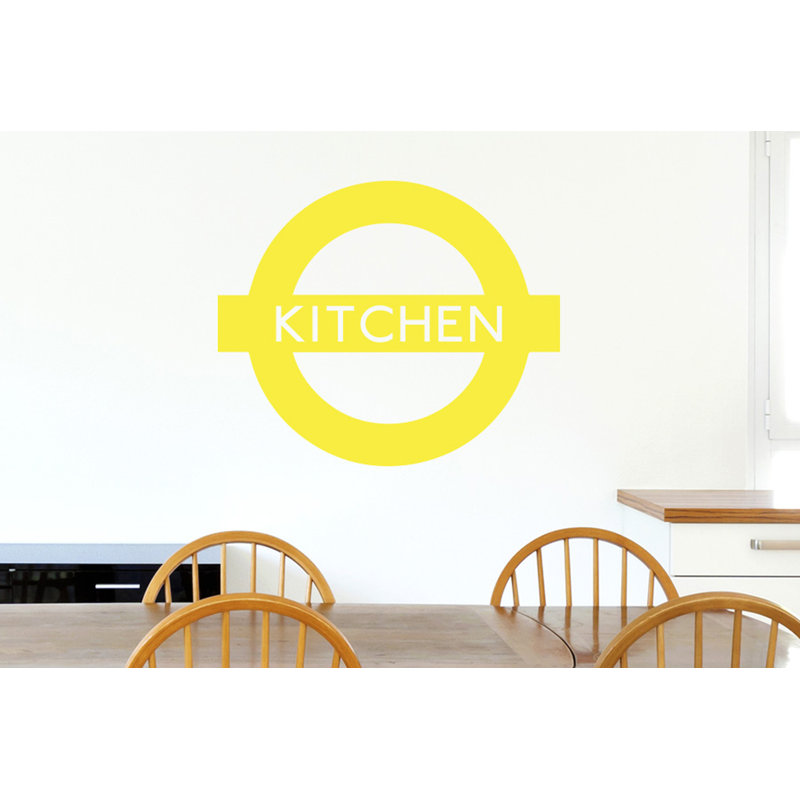 Wall Decal, Bright Yellow, Medium