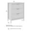 Commode 3 tiroirs cannelés, meubles de chambre à coucher et de salon-348281412
