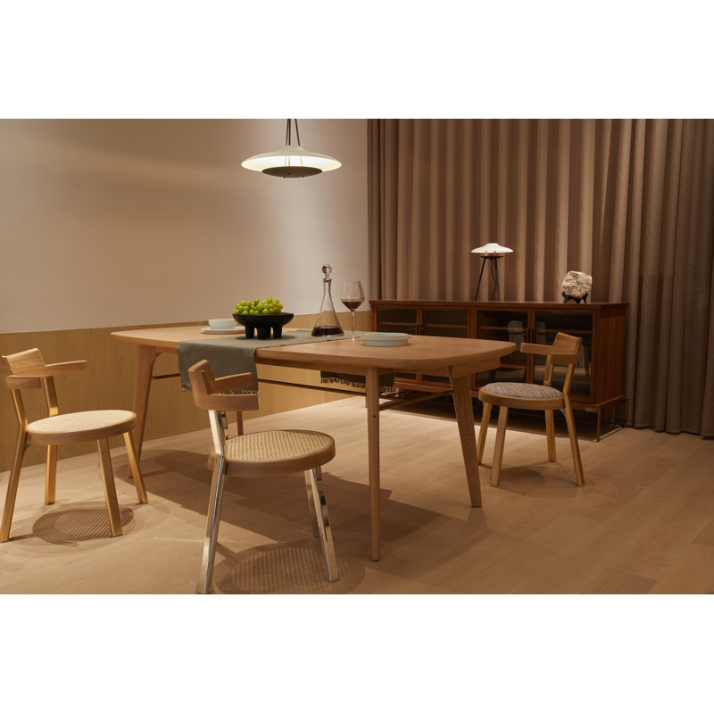 Table de salle à manger utilitaire, Chêne naturel, H 30 po x L 82,7 po x l 35,5 po