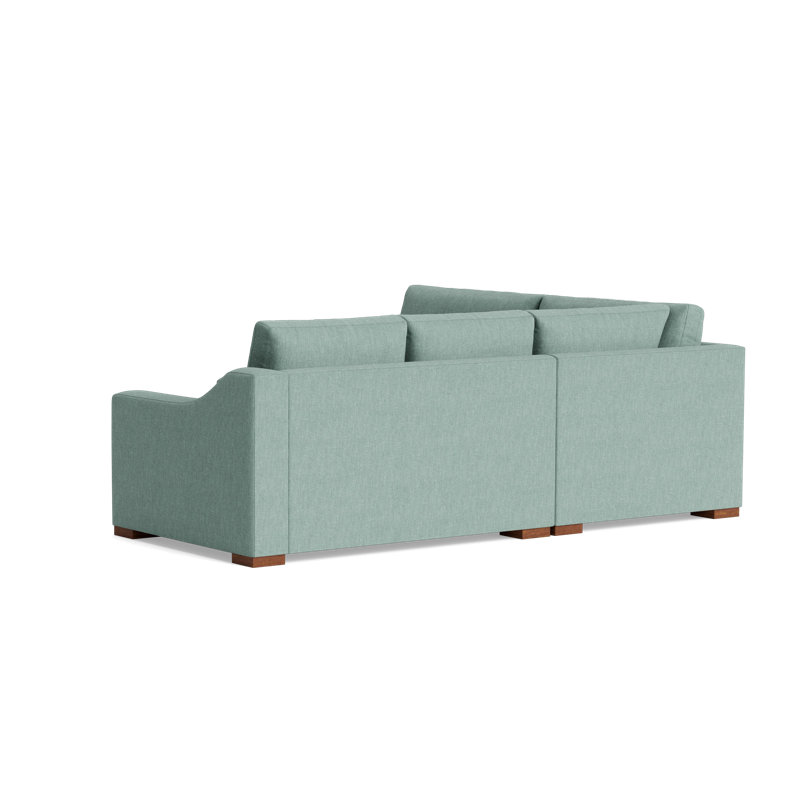 Lucca Sectional, Performance Weave - Spa, Left Hand Facing