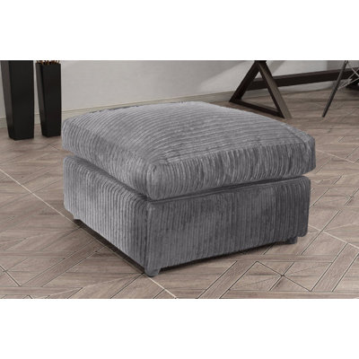 Duvernay 55 cm W Chenille Square Footstool