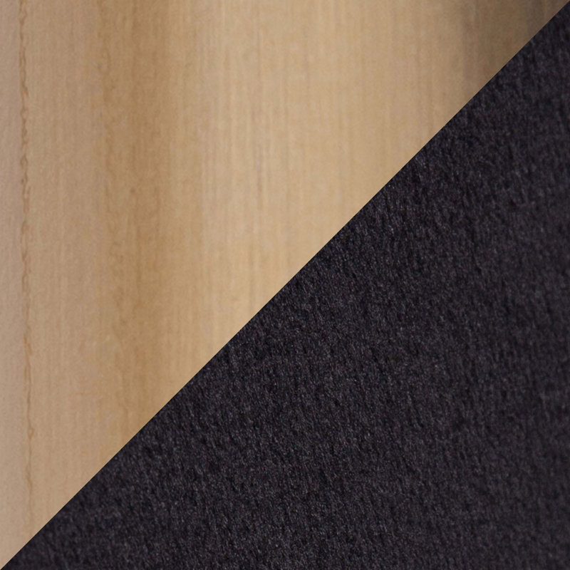Chaise de bureau contemporaine avec hauteur réglable et revêtement en velours, Noir