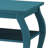 Teal 2-shelf End Table