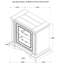 Table de chevet 2 tiroirs Vintage White avec double USB