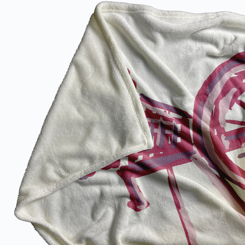 Figaro Plain Weave / Muslin Throw Blanket, Pink