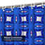 Rideau de douche transparent transparent, rideaux de douche pour la salle de bain avec 12 crochets-129999982