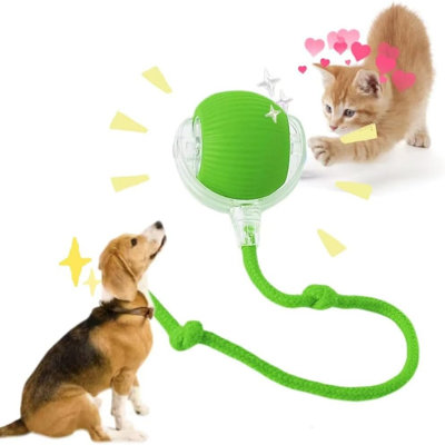 Interactive Pet Ball Toy for Cats & Dogs, Smart Auto-Moving Toy for Indoor Cats | Fast Tail 2.0 Cat Toy | Cat Teaser Toy | Motion-Activated Interactive Play Toy for Stimulating Cats